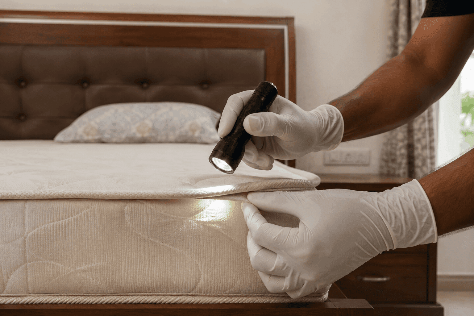 Bed bug inspection by SSD Pest Control