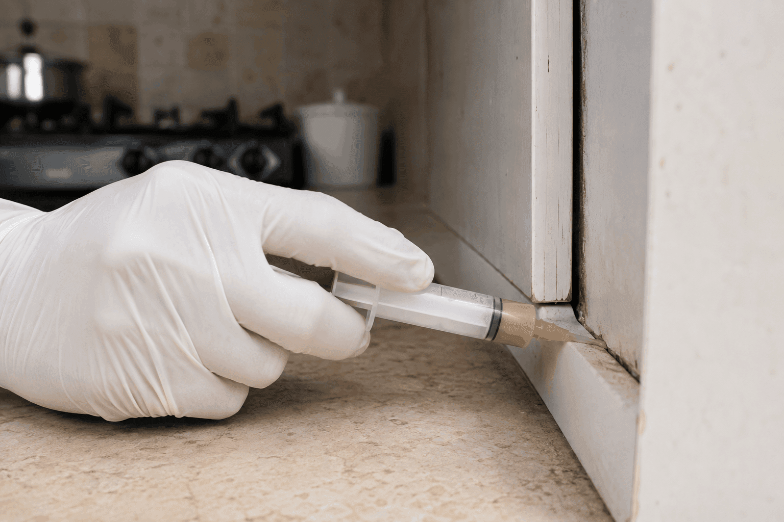 Cockroach pest control gel baiting by SSD Pest Control