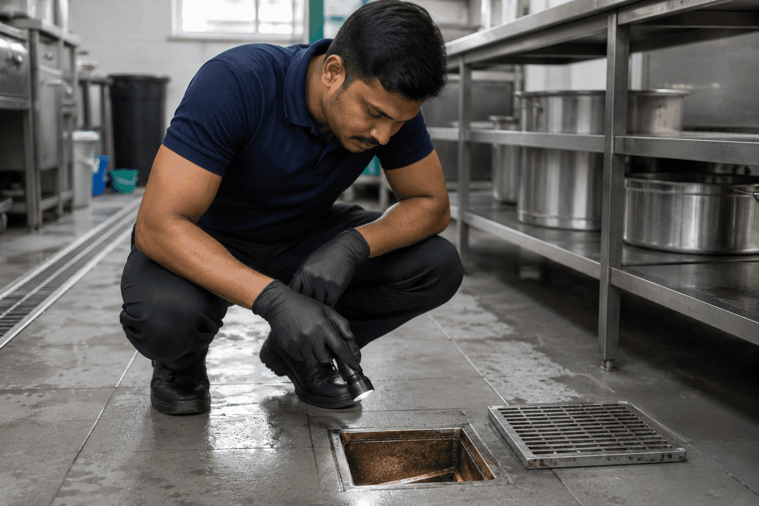 Commercial kitchen pest control inspection by SSD Pest Control