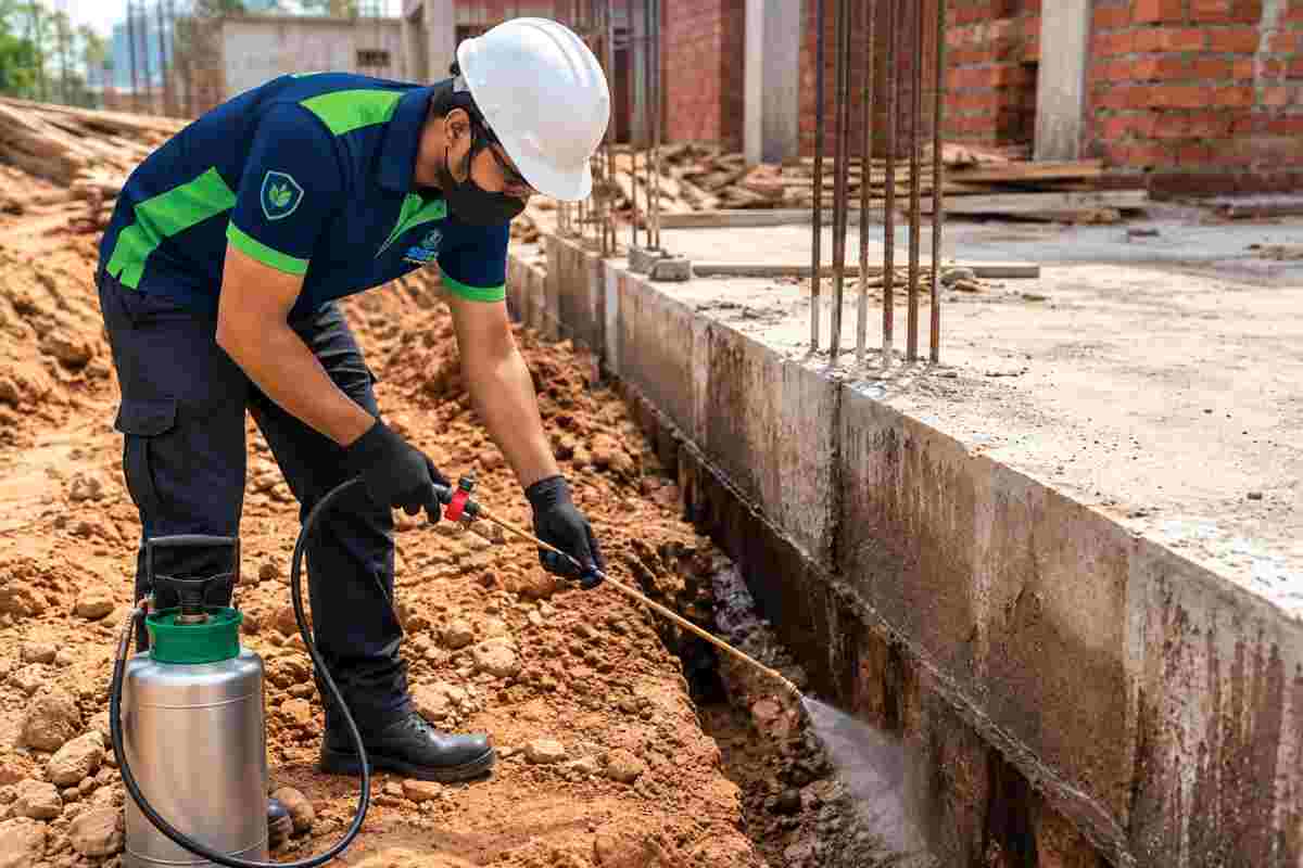 Pre-construction anti-termite soil treatment by SSD Pest Control